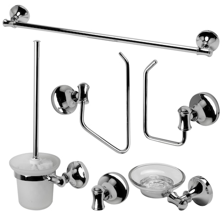 Alfi Brand Polished Chrome 6 Piece Matching Bathroom Accessory Set AB9521-PC